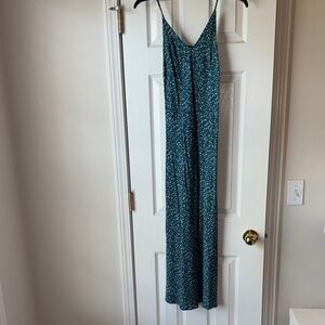 Teal and Navy Maxi Dress